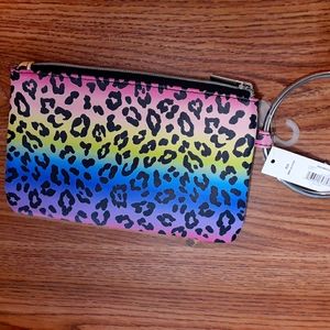 Rainbow wristlet bag